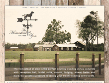 Tablet Screenshot of homesteadatzion.com